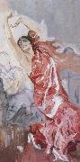 Joaquin Sorolla Long red dance Spain oil painting artist